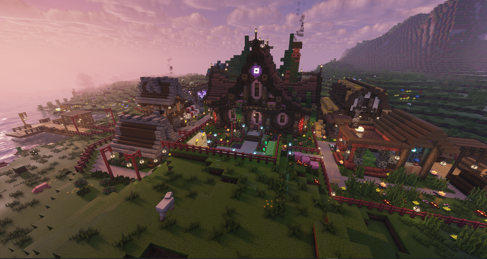 Spawn Gelände mit Händlern und Portalen